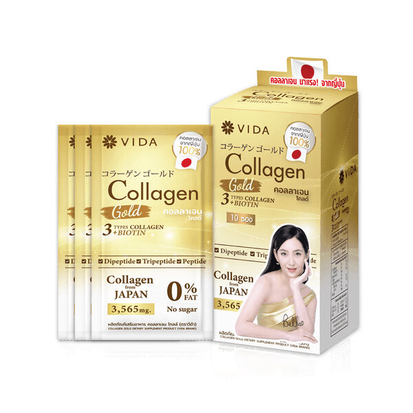 Vida Collagen Gold 3565mg [3.5g x 10 Sachets]